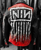 Nine Inch Nails Leather Biker Jacket