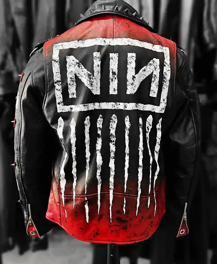 Nine Inch Nails Leather Biker Jacket
