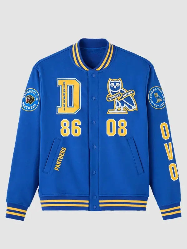 OVO x Degrassi Panthers Fleece Varsity Jacket