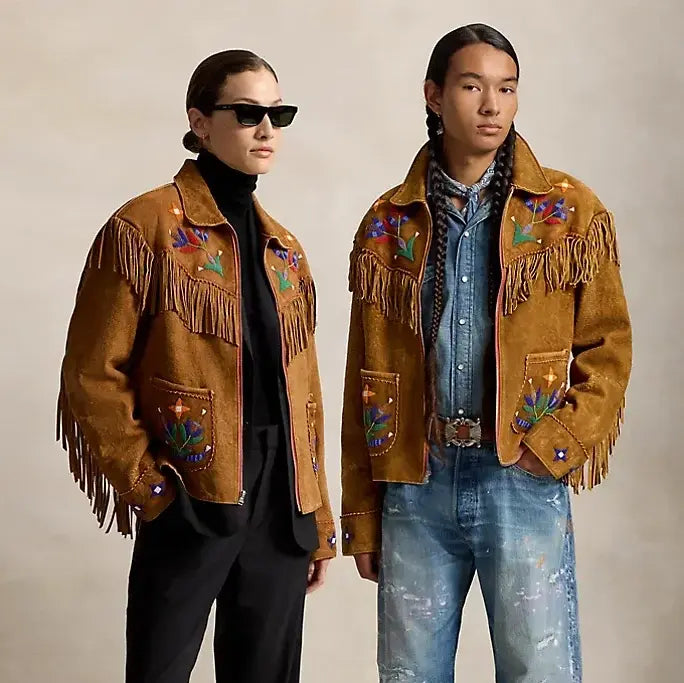 PRL x TOPA Standing Sage Fringe Jacket
