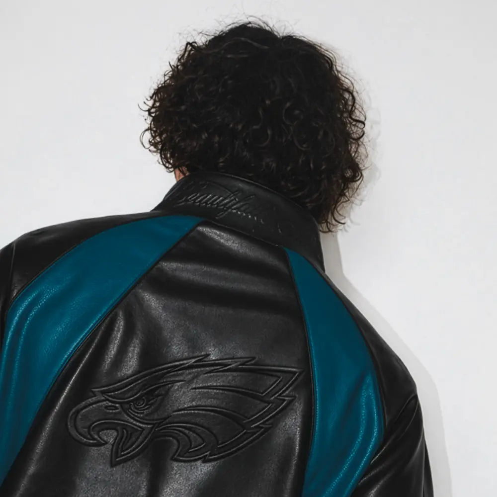 Philadelphia Eagles Kru Black Track Jacket