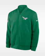 Philadelphia Eagles Sideline Green Bomber Jacket