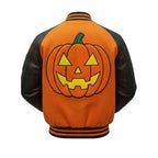 Pumpkin Crew Varsity Black | Orange Jacket
