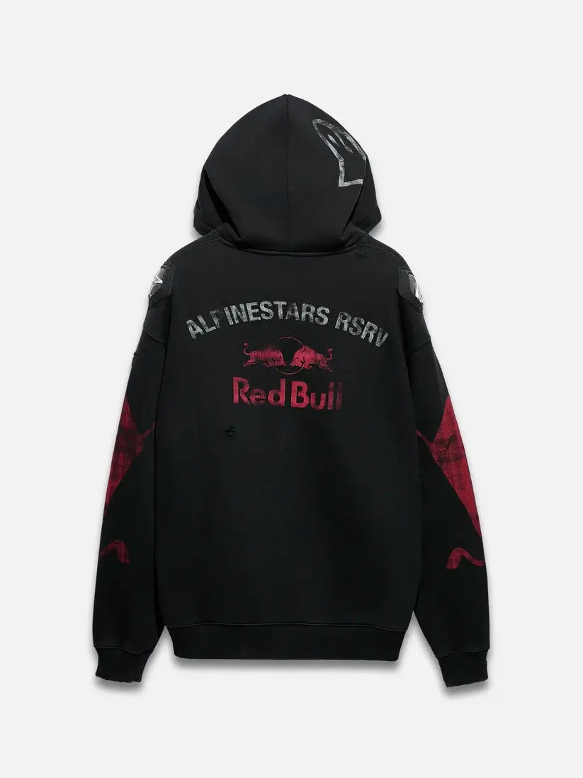 RSRV x Red Bull Distressed Black Sweatshirt