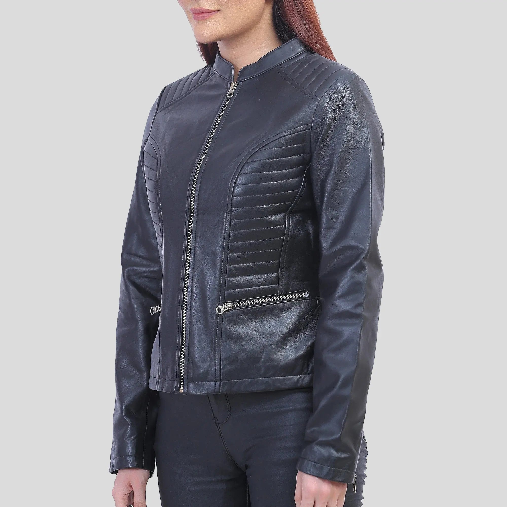 leather jacket women