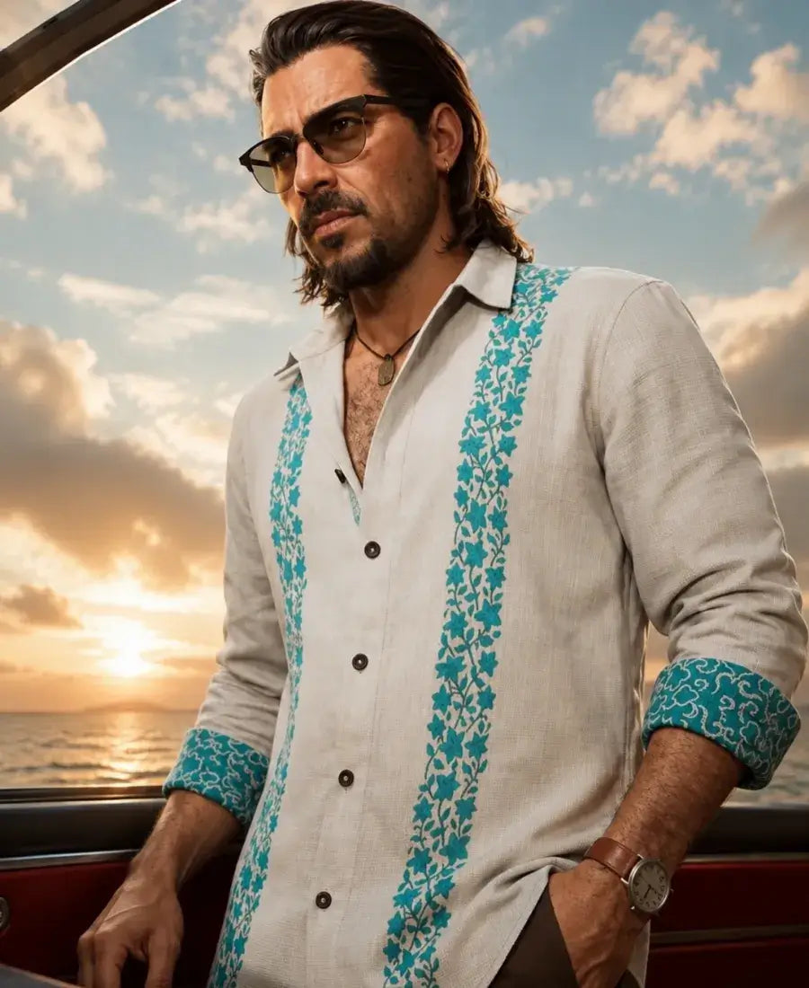 Raul Bautista GTA VI White Printed Shirt