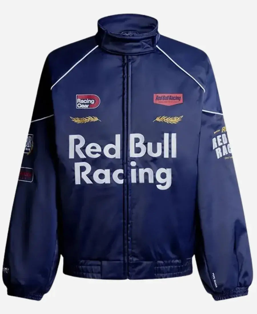 Red Bull Liam Lawson Spanish GP Racing Blue Jacket