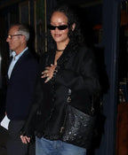 Rihanna Business Dinner Paris Black Jacket
