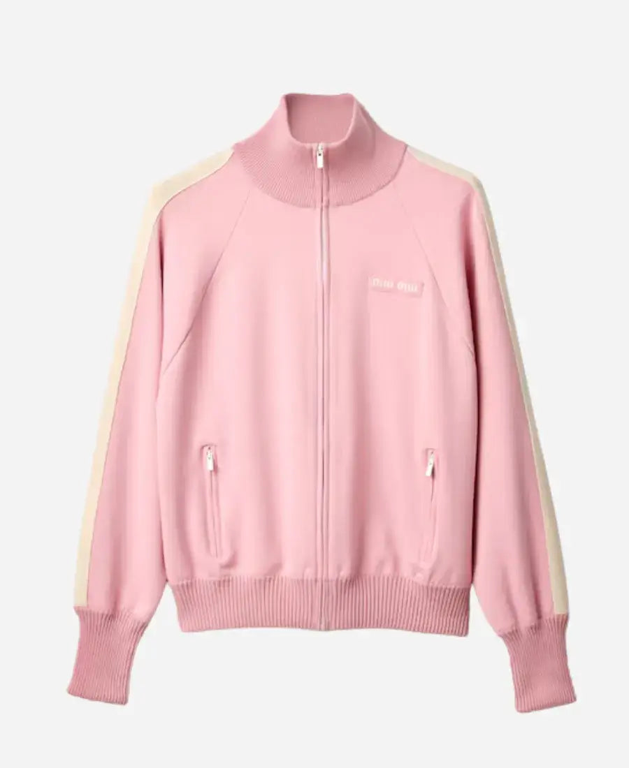 Rihanna Y2K Fashion Pink Track Jacket