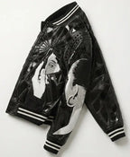 Sade Adu Custom Shattered Black Glass Jacket