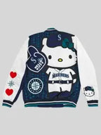 Seattle Mariners x Hello Kitty Satin Bomber Jacket