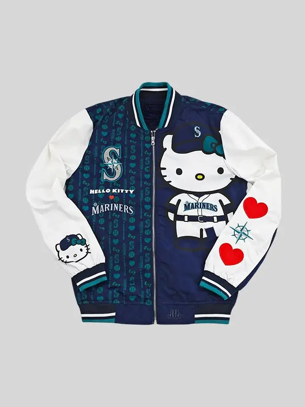 Seattle Mariners x Hello Kitty Satin Jacket