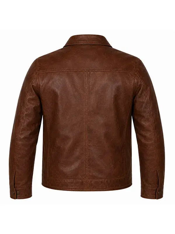 Simu Liu Comic-Con Leather Brown Jacket