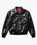 Spider-Man Black Leather Bomber Jacket
