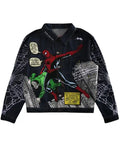 Spider-Man Webs Concrete Blue Denim Jacket