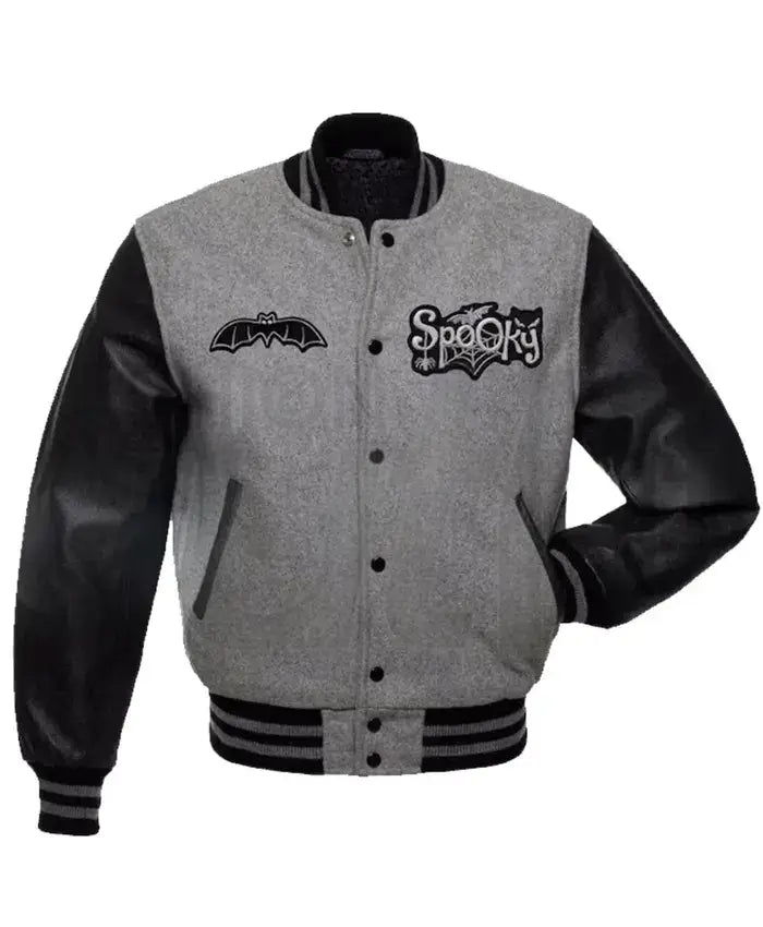 Spooky Angel Halloween Varsity Jacket