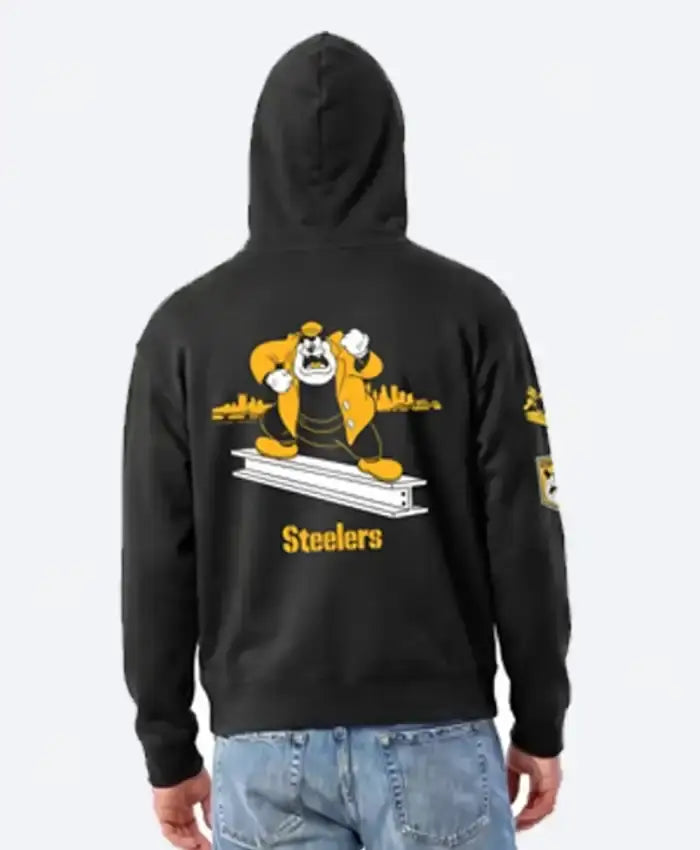 Steelers Disney x Champion Captain Hook All-Star Black Hoodie