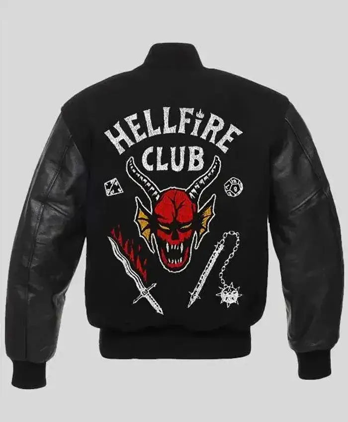 Stranger Things Hellfire Club Black Jacket