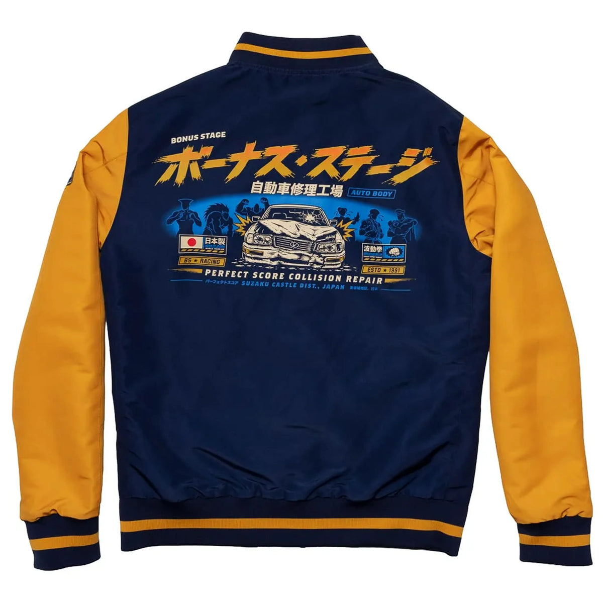 Street Fighter Collision Course Navy  Jacket 

