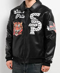 Stud Tiger Southpole Black Bomber Jacket
