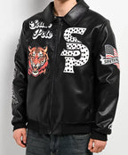 Stud Tiger Southpole Black Bomber Jacket