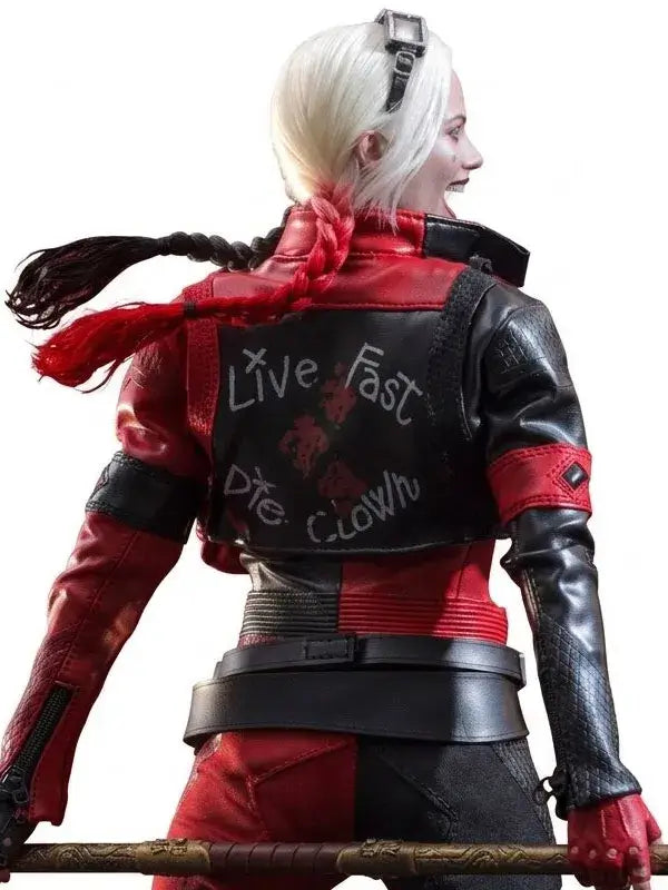 Suicide Squad Harley Quinn Cropped Leather Jacket