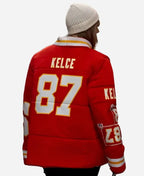 Taylor Swift Kelce 87 Red Puffer Jacket