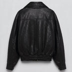 Taylor swift NYC YSL Black Leather Jacket For Women