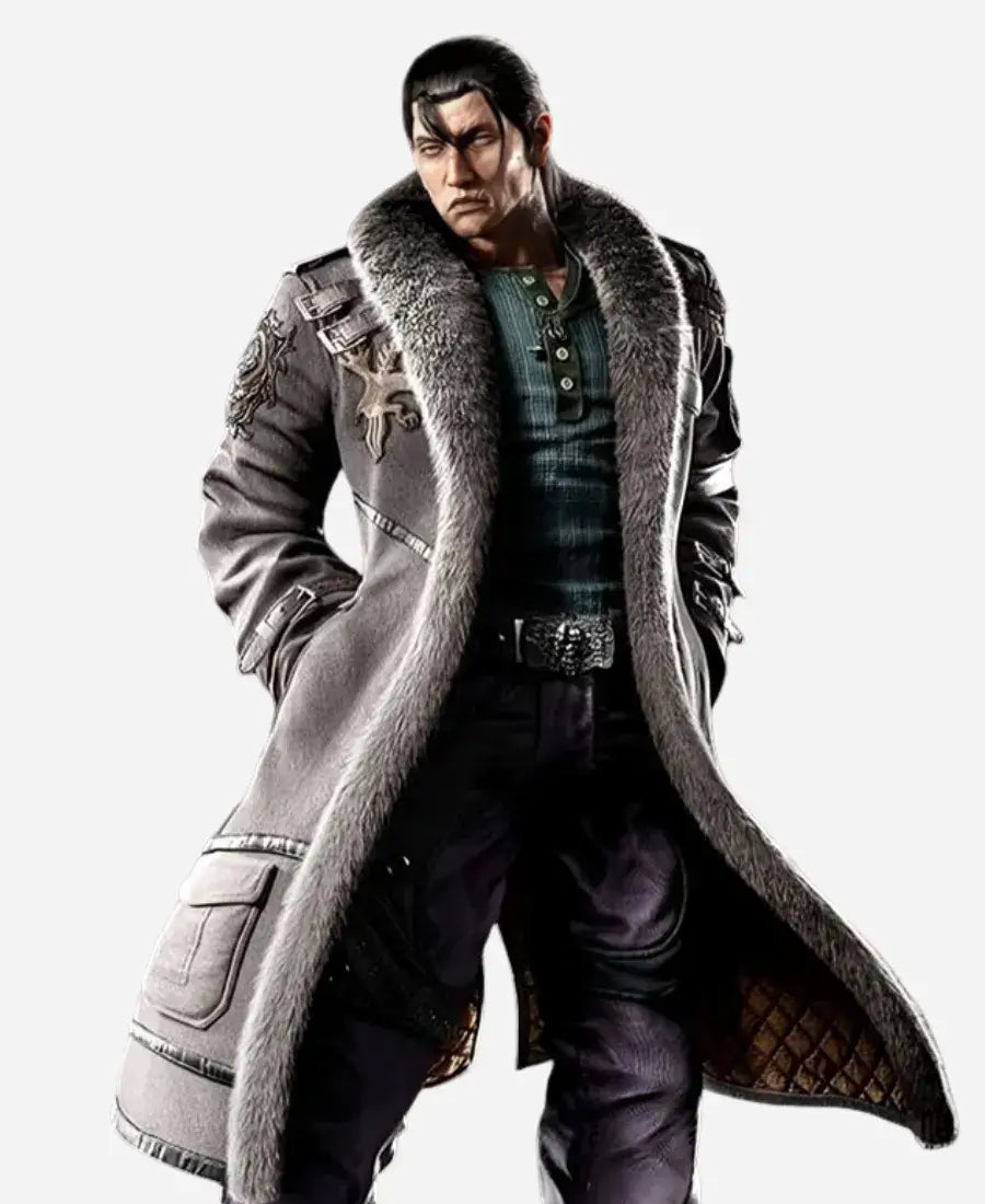 Tekken 8 Sergei Dragunov Grey Fur Coat