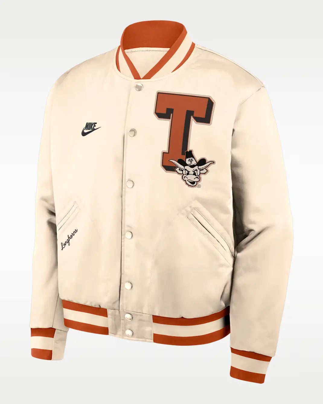 Texas Longhorns Nike Legacy Satin Bomber Jacket