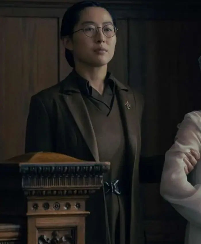 The Testaments Aunt Vidala Wool Brown Coat
