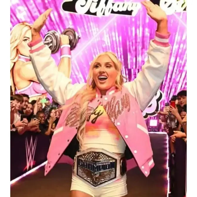 Tiffy Fanatics Fest NYC 2026 Pink Varsity Jacket