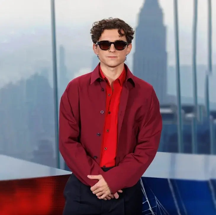 Tom Holland Brand New Day New York Photocall Red Jacket