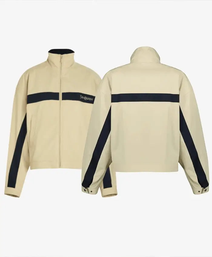 Tom Holland NYC Saint Laurent Beige Windbreaker Beige Jacket For Men & Women