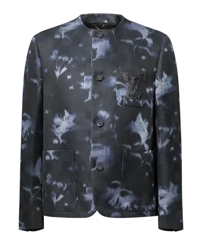 Travis Kelce Louis Vuitton Embellished Collarless Jacket