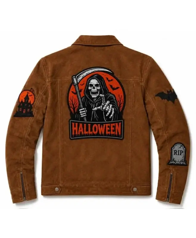 Trick or Treat Suede Zipper Jacket