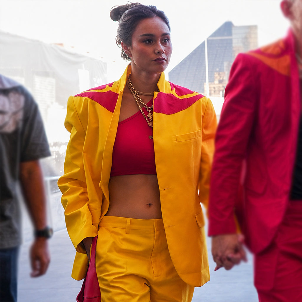 UFC 329 Alessa Holloway Yellow Blazer For Men & Women