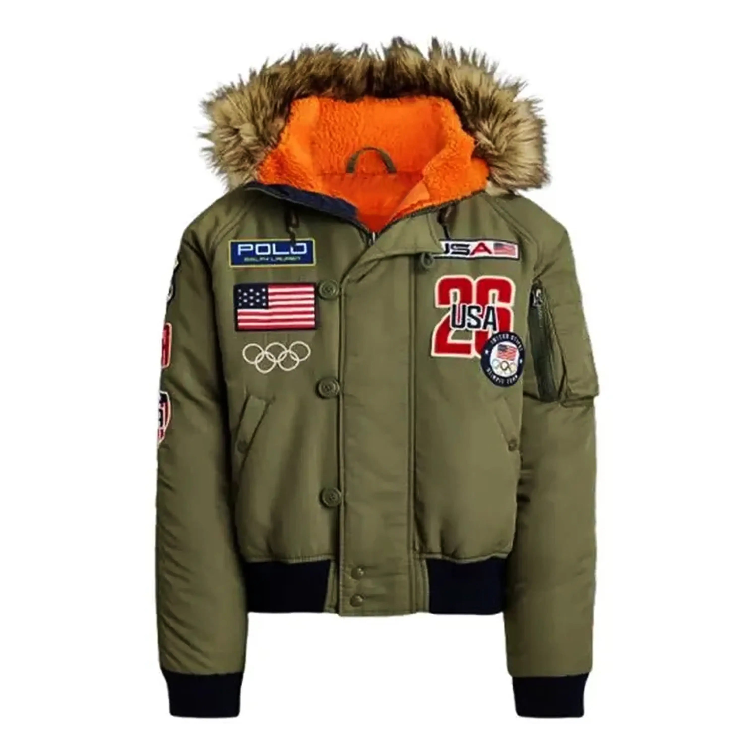 USA 2026 Olympic Team Green Bomber Jacket