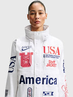 USA x VAA Woven Staff White Jacket