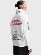 USA x VAA Woven Staff White Zip Jacket