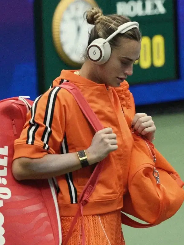 US Open 2026 Aryna Sabalenka Orange Jacket For Women