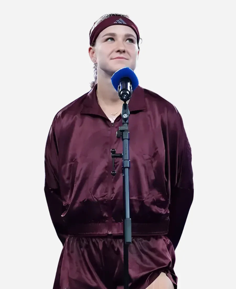 US Open 2026 Karolína Muchová Championship Burgundy Jacket