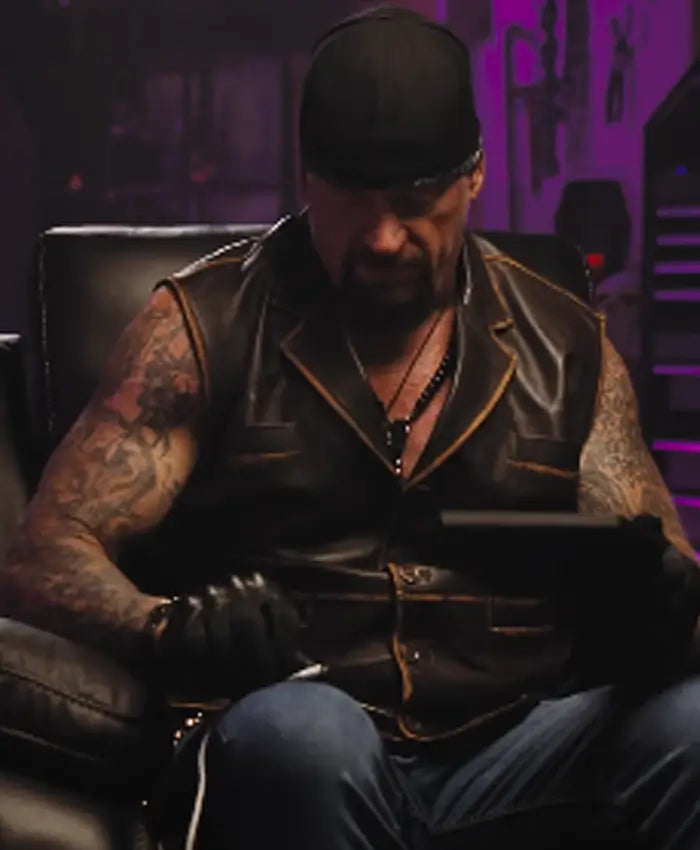 Undertaker Looking for Cena Leather Vest