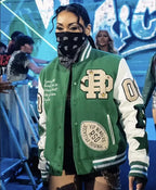 WWE SmackDown Mia Yim Green Letterman Jacket
