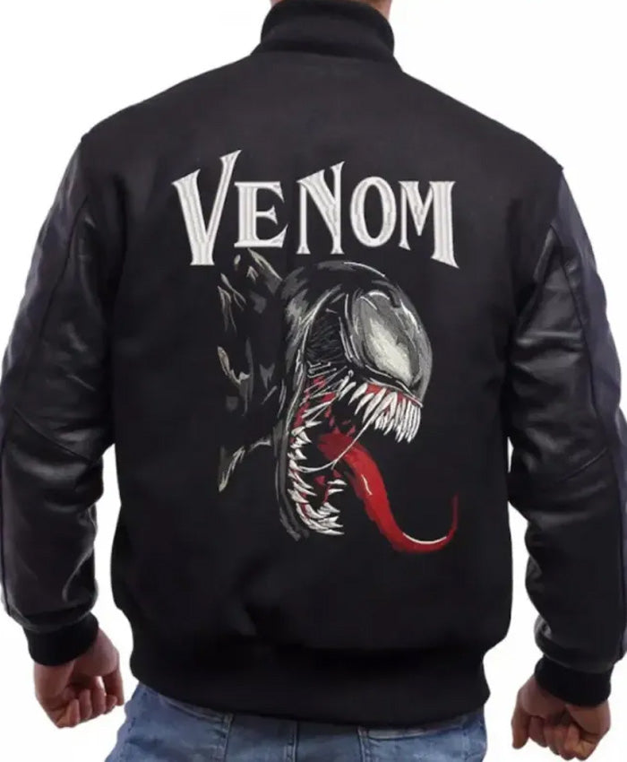 We Are Venom Black Bomber Zipper Jacket