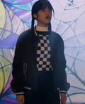 Wednesday Addams Black Bomber Jacket