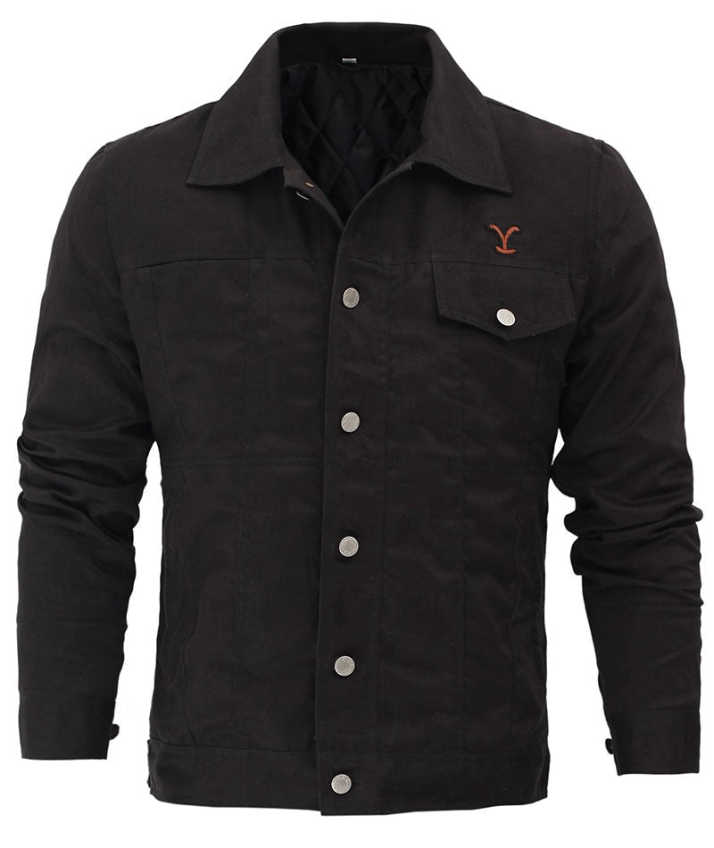 The Yellowstone Rip wheeler Black Jacket