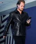 William Nylander Black Leather Jacket