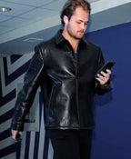 William Nylander Black Leather Jacket