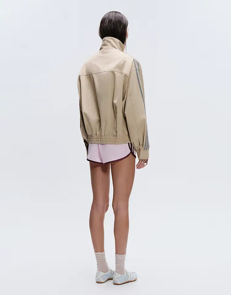 adidas x ASOS beige Oversized Track Jacket For Women